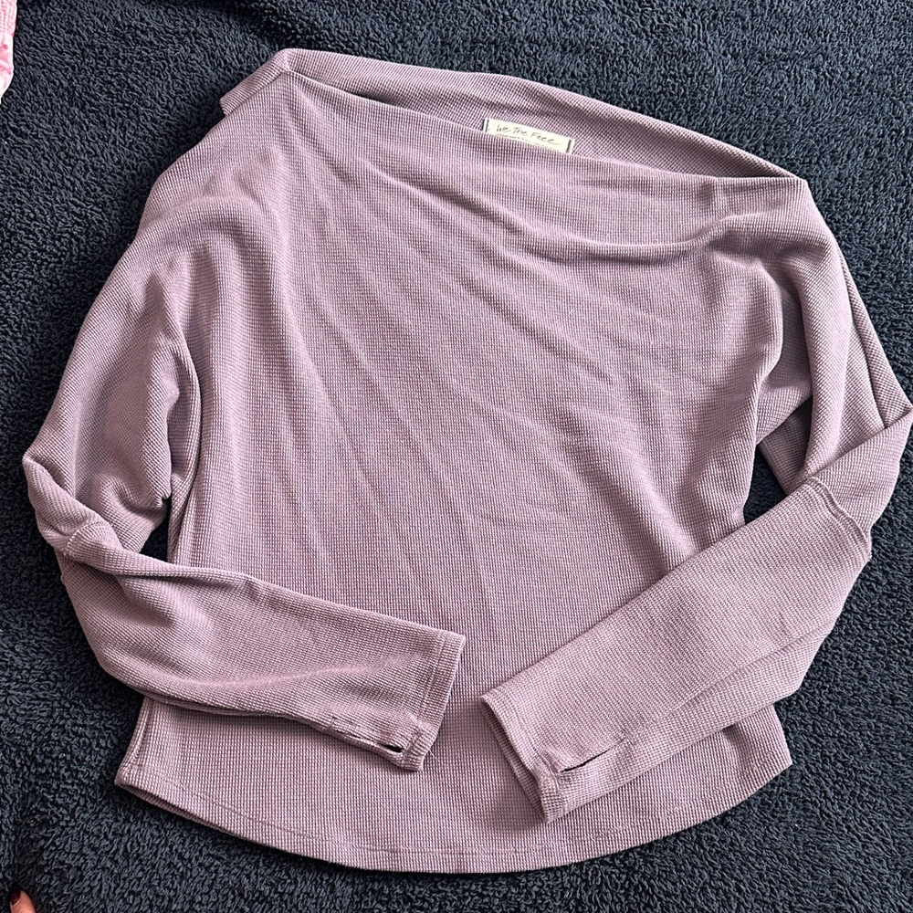 We the Free Lavendar Long Sleeve Top